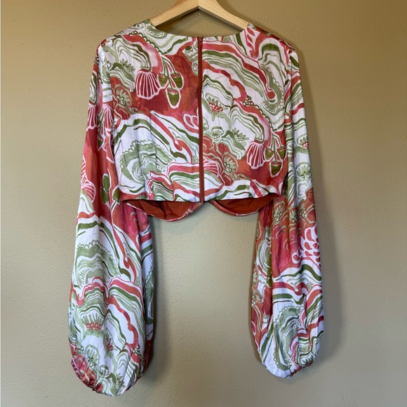 Andrea Iyamah Behati Cropped Top & Skirt Set NWT Size Large - Picture 3 of 11